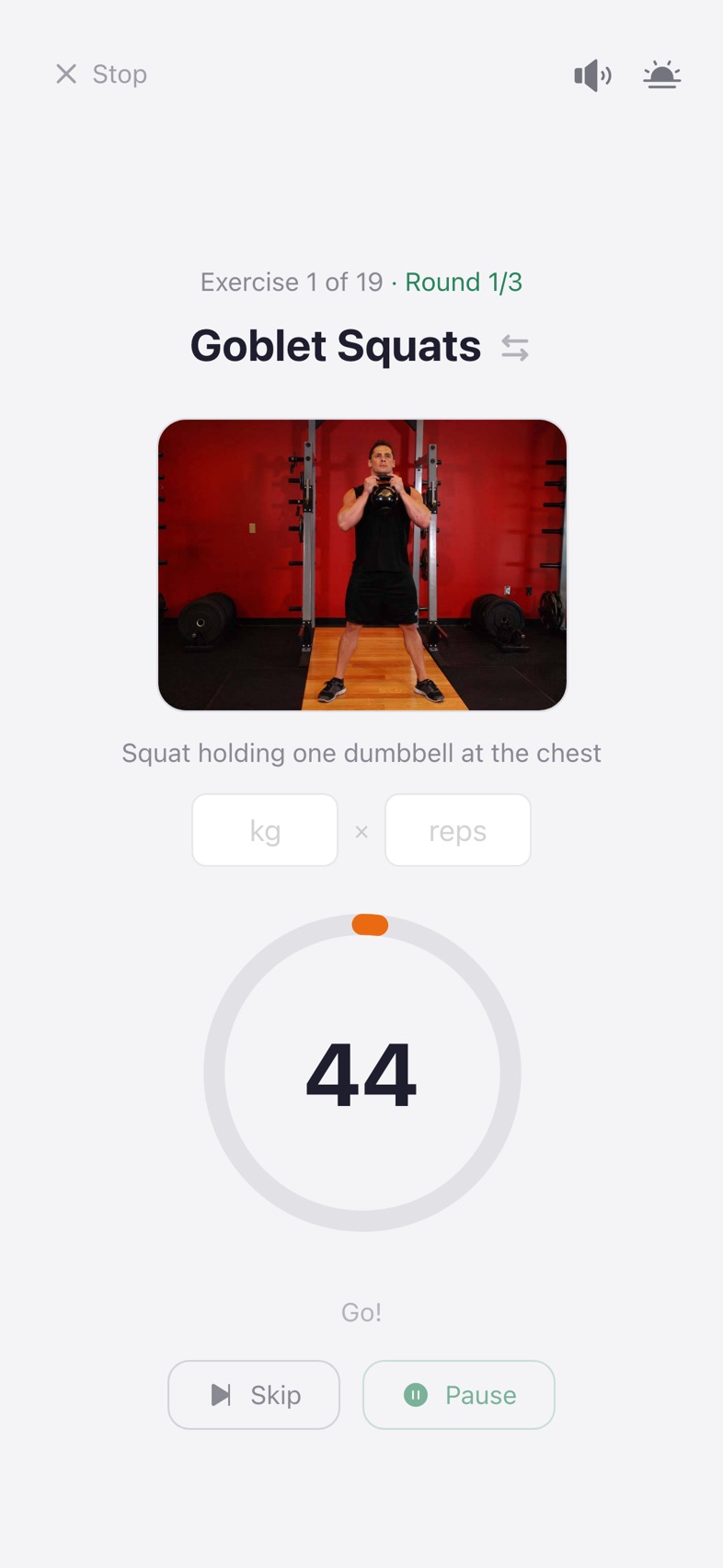 FitnessTracker workout runner